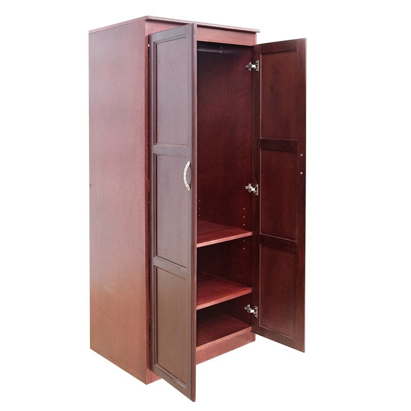  Armoire-penderie de 6 pi de hauteur H 72 po x l 30 po cerise, Cerisier