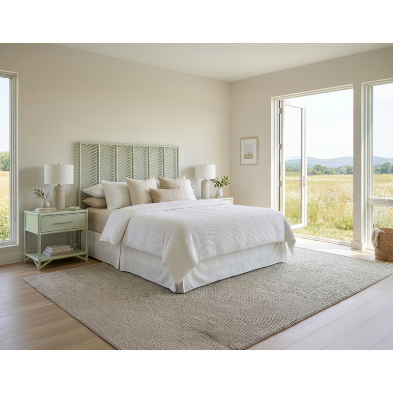 Liam Open-Frame Headboard, Citrus Orange, Double