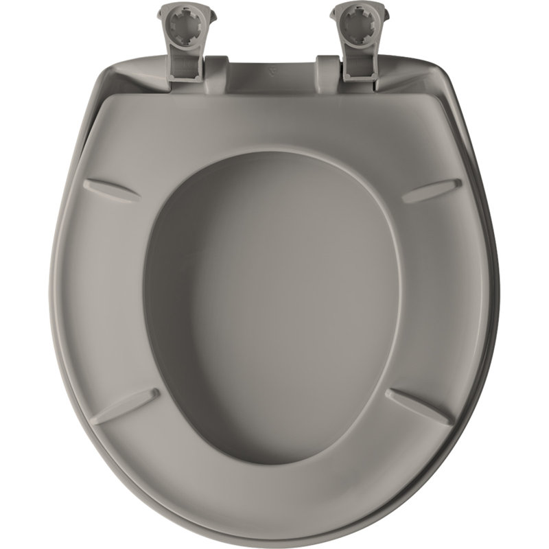 Round Toilet Seat and Lid, Light Mink