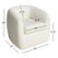 Fauteuil pivotant en polyester 33 po Monty-229396621