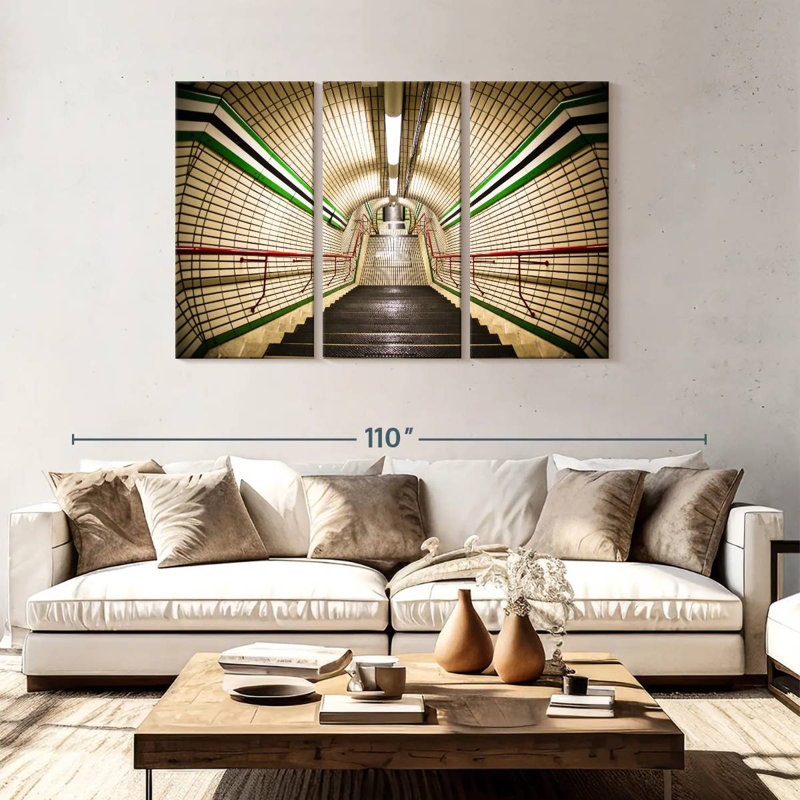 Lilie Subway Staircase, 48" H x 74" W