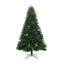 Arbre de Noël artificiel illuminé 7 pi avec lumières intégrées et base en métal robuste