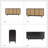 Branstetter 63'' Wide Sideboard with LED Light and Wine Rack-1865539693