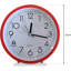 Roman Numeral Quartz Movement / Crystal Alarm Tabletop Clock Red