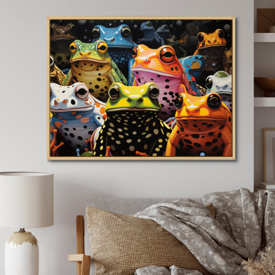Multicolore grenouilles Pop Art