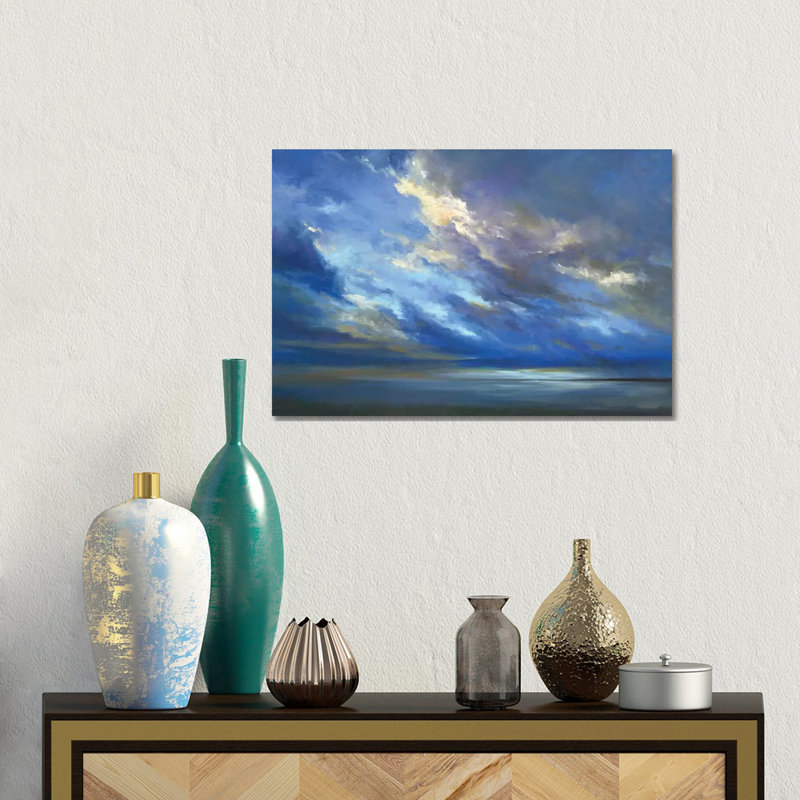 Coastal Sky II by Sheila Finch - Gallery-Wrapped Canvas Giclée on Canvas, Canvas, 30.48 cm H x 45.72 cm W