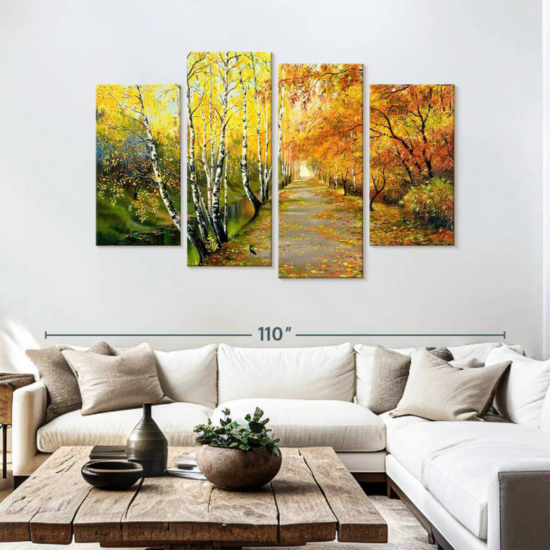 Peinture d'automne Alvord, H 54 po x l 84 po