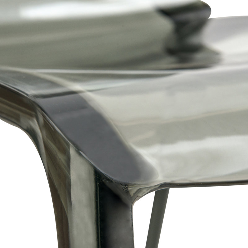 Lade Modern Lucite Dining Chairs – Fully Assembled Stackable Transparent Acrylic Chairs for Kitchen or Dining Room, Set of 2