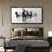 Running Horses "Black And White Watercolor Ink Painting Digital Art Modern Extra Large Pictures "-98042046-111176867