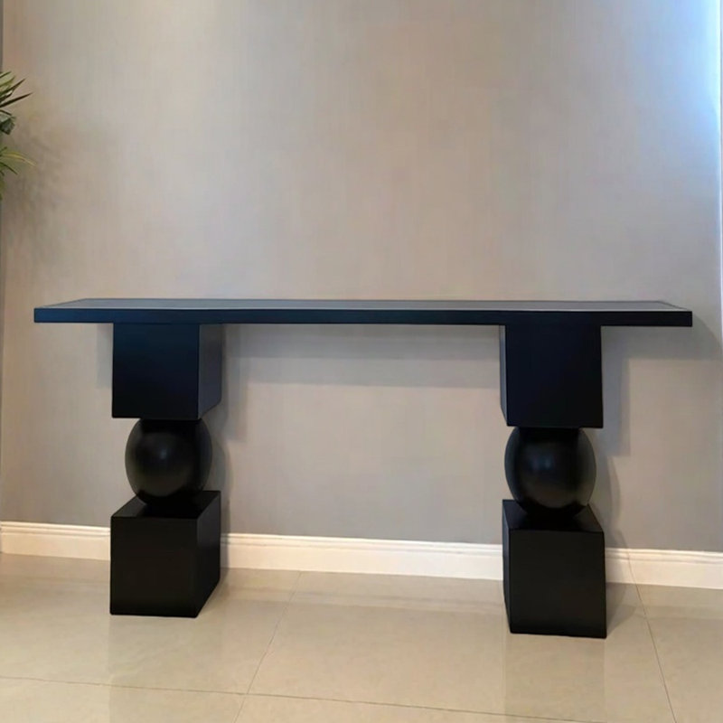 Chinese Style Solid Wood Entryway Table, 29.5" H x 78.7" W x 13.8" D