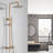 Thermostatic Shower System,  Brushed Gold