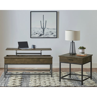Ensemble de table basse et de table de bout 2 pièces Walton