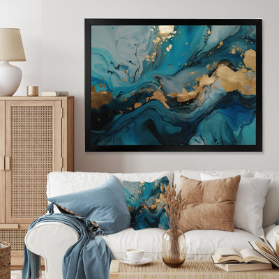 " Exploring The Depths Of Blue Gold Geode II "