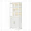 Grande vitrine de 76,75 po avec lumières DEL, cadre en acier et visibilité à 3 côtés pour les couloirs, les salons, les cuisines et les bureaux-131656150