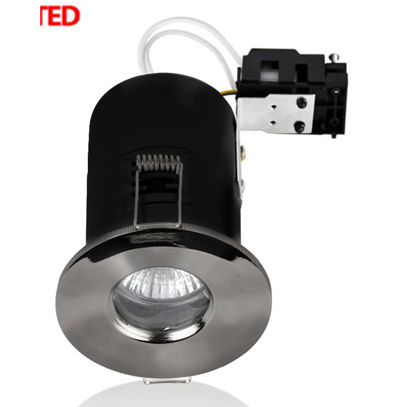 8.6cm Retrofit Downlight, No Bulb, Black Chrome