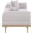 Madeleine 106.5" Resilient Water Resistant Olefin Fabric Upholstered 3Pc. Outdoor Patio Modular Sofa-148990285