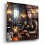 Art mural en verre 12 po x 12 po «One Dring In A Tavern» par Rey Klimt-350340246