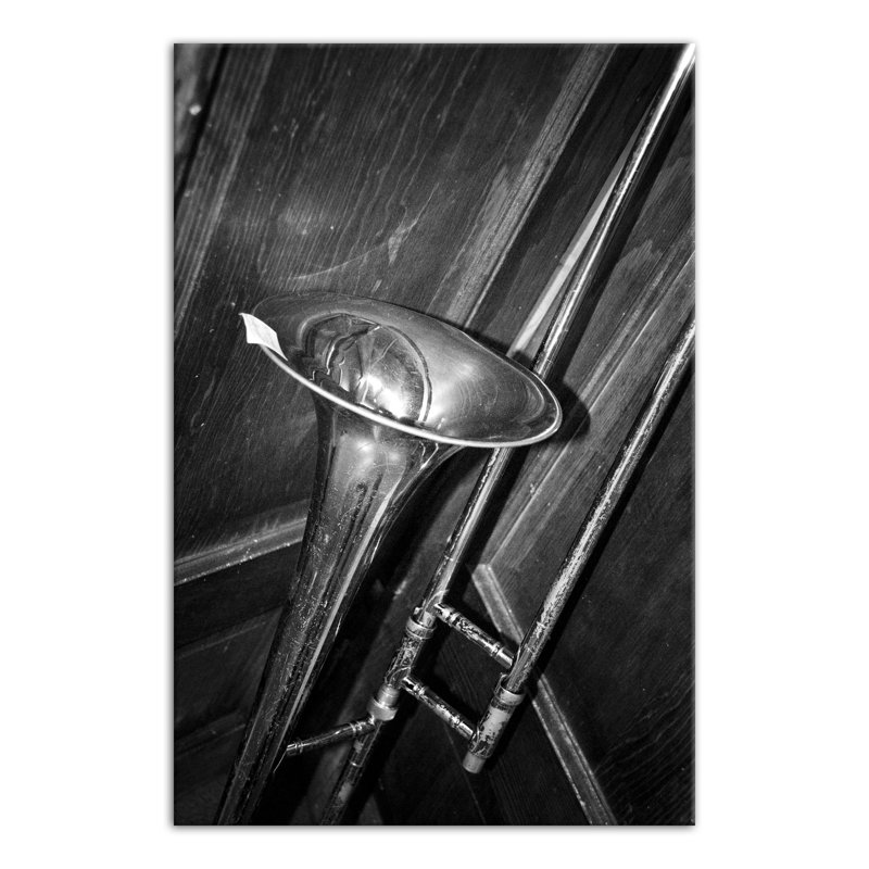 Photo de trombone - sans cadre, H 36 po x l 24 po x P 1,25 po