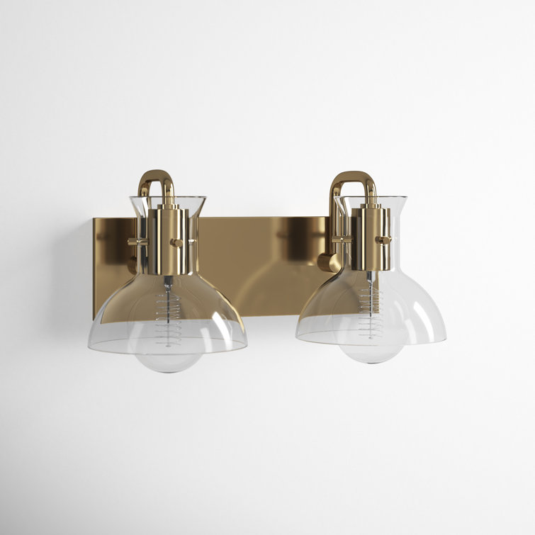 Luke 2 Light Transparent Dimmable Vanity Light