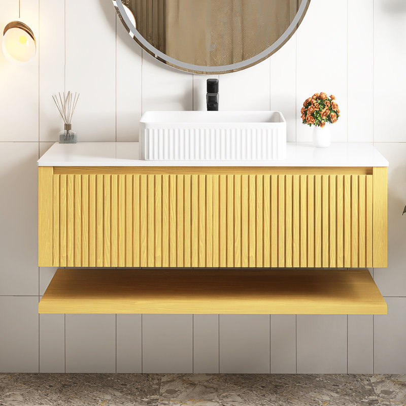 Meuble-lavabo mural simple 48 po avec comptoir