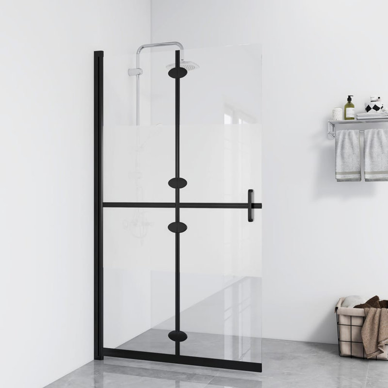 Cabine de douche rectangulaire demi-cadre l 43,3 po H 74,8 po