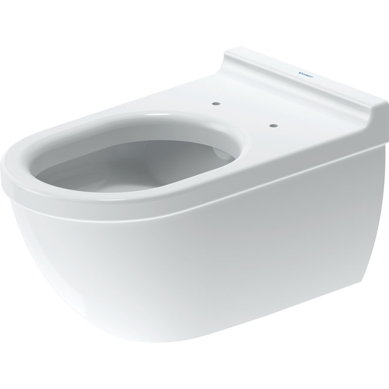 Duravit Starck 3 Wall Mounted Durfix Washdown Dual Flush Elongated Toilet Bowl (Seat Not Included)