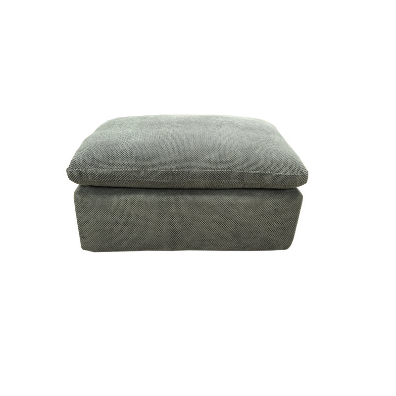 Juanmoswan Full Compressed Ottoman, Light Gray