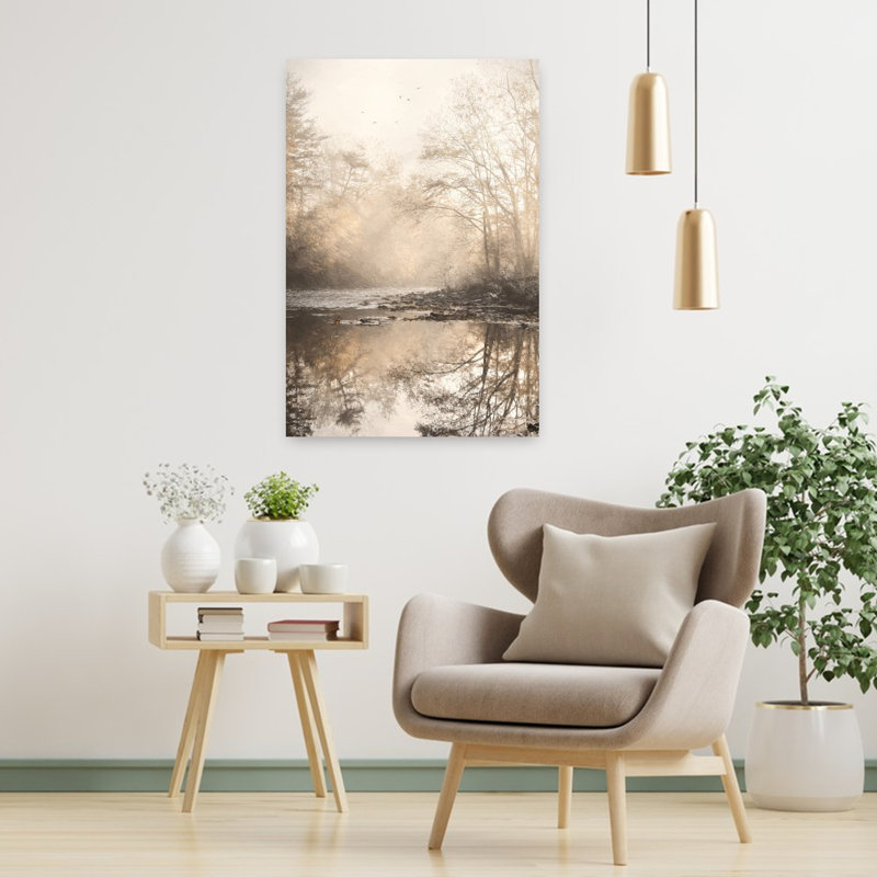 Swatara Painted Reflections 1 Piece Wrapped Canvas Wall Art, 91.44cm H x 60.96cm W