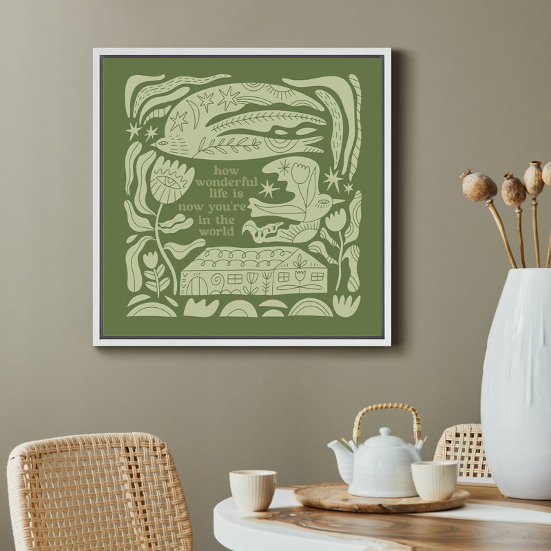 «How Wonderful Life Is», reproduction d'art sur toile encadrée pour chambre d'enfant, chambre d'enfant ou galerie murale