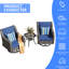 Deux chaises pivotantes et une table d'appoint JB