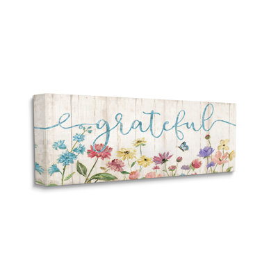 «Grateful Sentiment Spring Wildflower Garden» par Nan - impression