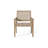 Demitrius Premium All-Weather Wicker And Acacia Wood Club Chairs