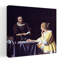 «Lady Maidservant», tenant une lettre, orchidée contemporaine violette, impression murale classique-133314433