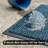 Mayberry Rug Weather Guard Door Mat, Made in the USA, Heavy Duty Entrance Mats, Commercial Office Doormat, Waterproof, Vinyl Backing, Boot Scraper, Blue 2'x3'-119783246