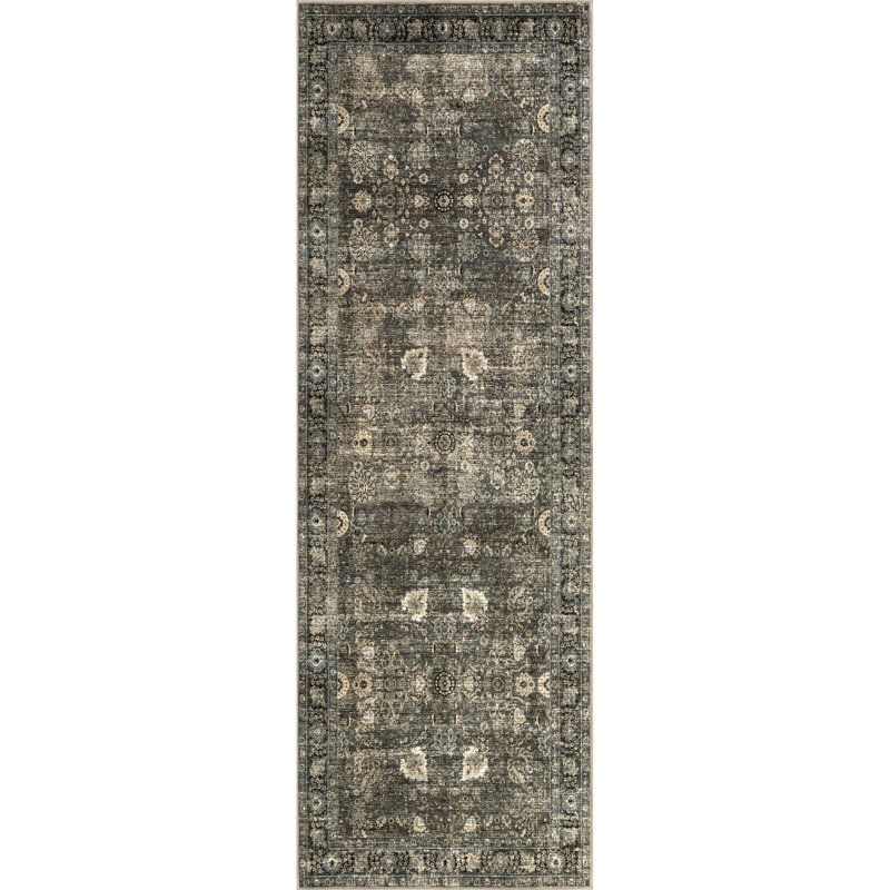 Tapis rétro Hassell Bayberry, Tapis de couloir 2 pi 6 po x 6 pi