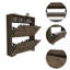 Range-chaussures Brandford, plateau supérieur, deux tablettes-1991868498