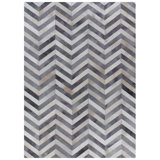 Natural Hide Cowhide Chevron Area Rug
