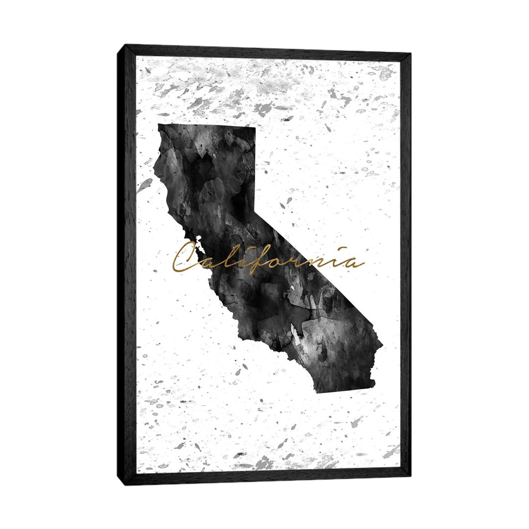 California Black And White Gold - Print