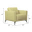 Fauteuil en cuir de 35 po Dossett-1087580813