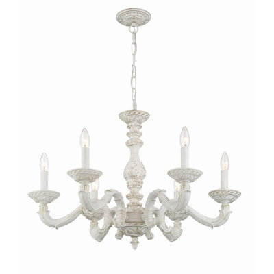 Lustre classique à 6 lumières de style bougie Abagail