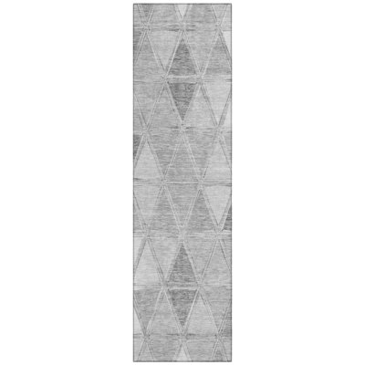 Shiean Washable Geometric Indoor / Outdoor Rug