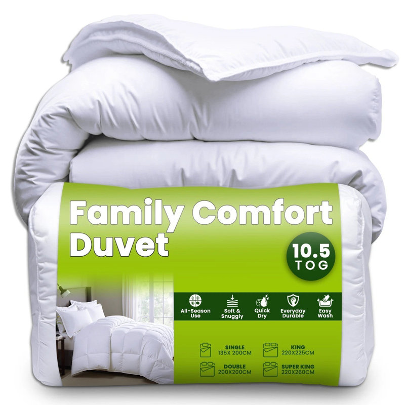 Air Bounce Luxury Quilt Duvet Extra Warm Hollowfibre Filling Soft Smooth Microfiber Cover Thick Cozy Bedding for Winter Nights