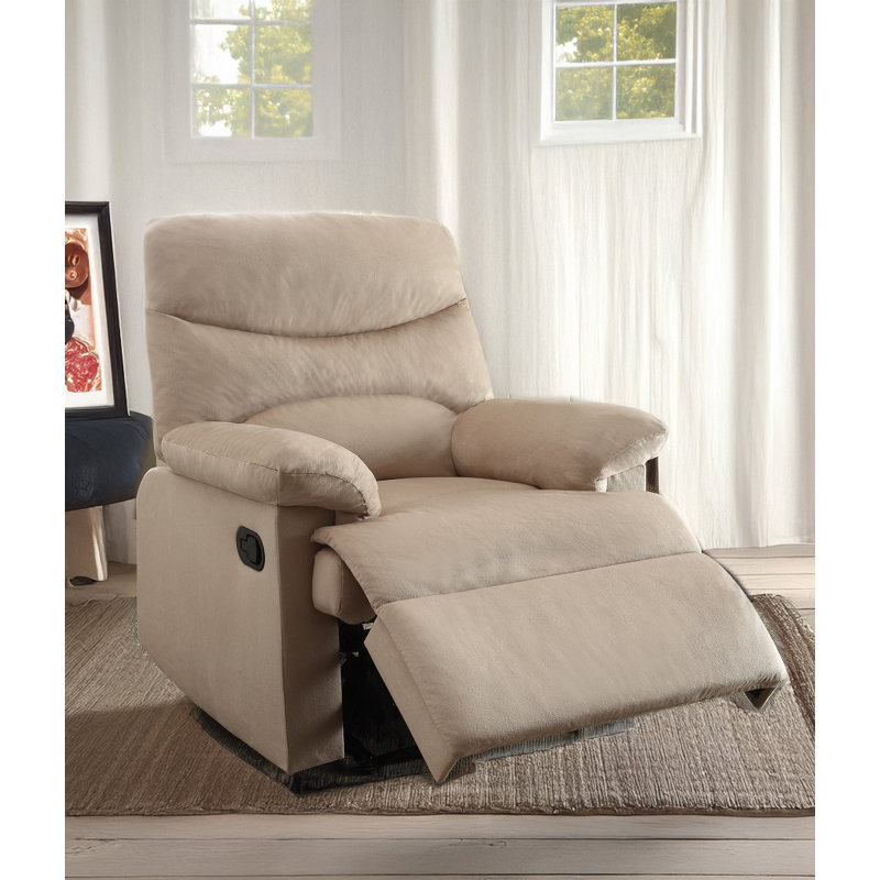 Arcadia Motion Recliner, Beige Fabric