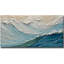 Décoration murale moderne en toile - Les vagues qui surgissent - Peinture murale abstraite