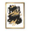 Art mural abstrait sur toile, impression d'art moderne noir doré - Doré et noir Drift I-48299144-48299142