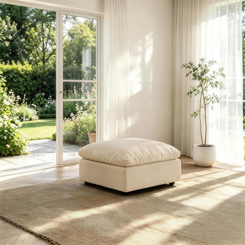 Canapé avec repose-pieds Cloud, Kaki