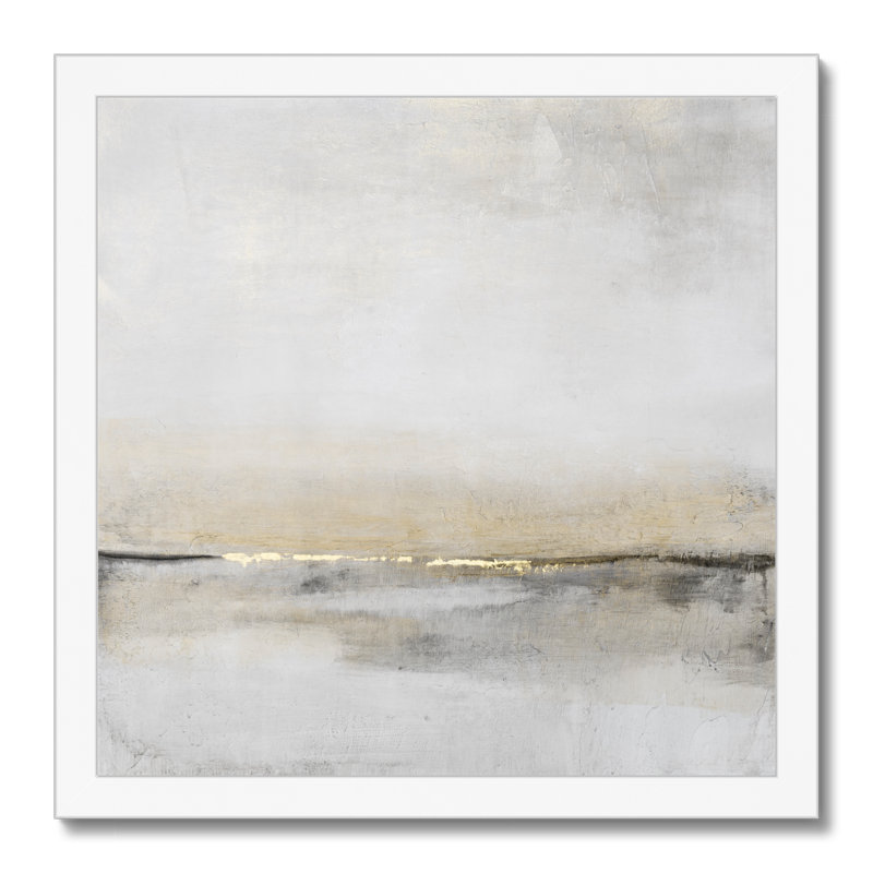 Horizontal Flow I by Timothy O' Toole - Wrapped Canvas Painting, White Framed Paper Print, 34cm H x 34cm W x 2.3cm D