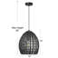 Luminaire suspendu géométrique 1 lumière Lutjens-1728150395