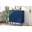Armoire d'appoint moderne et minimaliste avec tablettes réglables, conception de porte géométrique élégante, grand espace de rangement pour tout décor-408809191