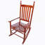 Chaise berçante en bois-736043444
